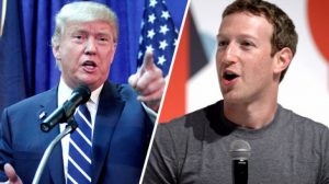 Donald Trump argues with Mark Zuckerberg