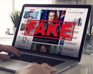 "Fake News - Computer Screen Reading Fake News" by mikemacmarketing is licensed under CC BY 2.0